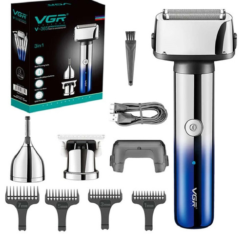 VGR ماشین اصلاح همه کاره قوی آرایشگاهی دو رنگ ماشین اصلاح جیبی شیور ماشین بینی اصلاح گوش