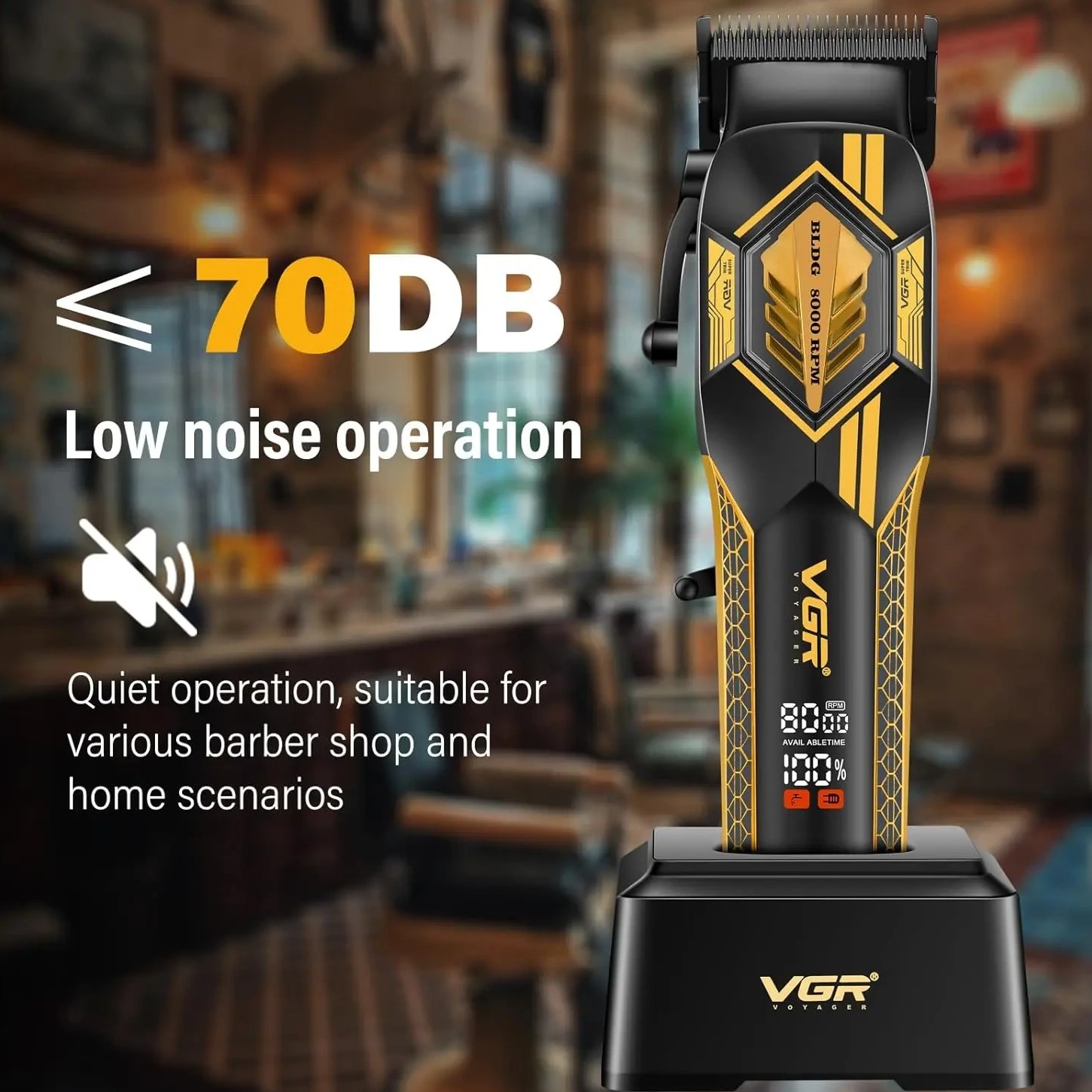ماشین اصلاح وی جی آر مدل V-119 با تیغه سرامیک گلد