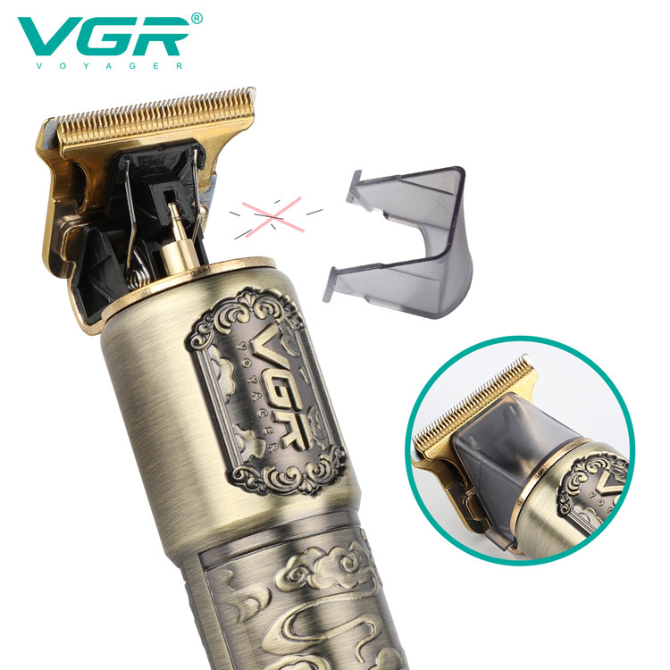 ماشین اصلاح وی جی آر مدل V-073 با تیغه استیل ضد زنگ و برش مستقیم VGR