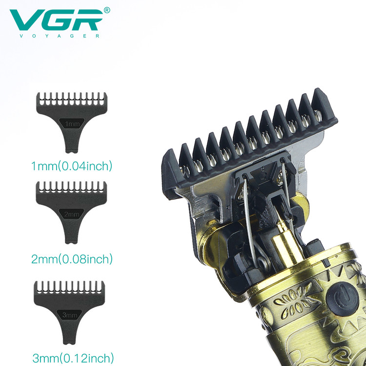 ماشین اصلاح وی جی آر مدل V-228 با تیغه استیل ضد زنگ و برش مستقیم VGR